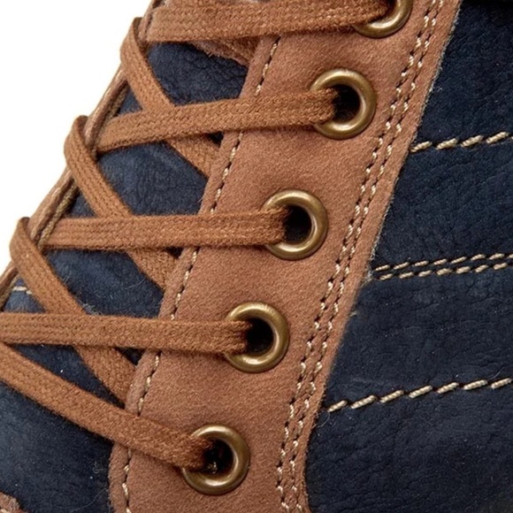 Lasocki // Blue & Brown Leather Shoes - Picture 3 of 11